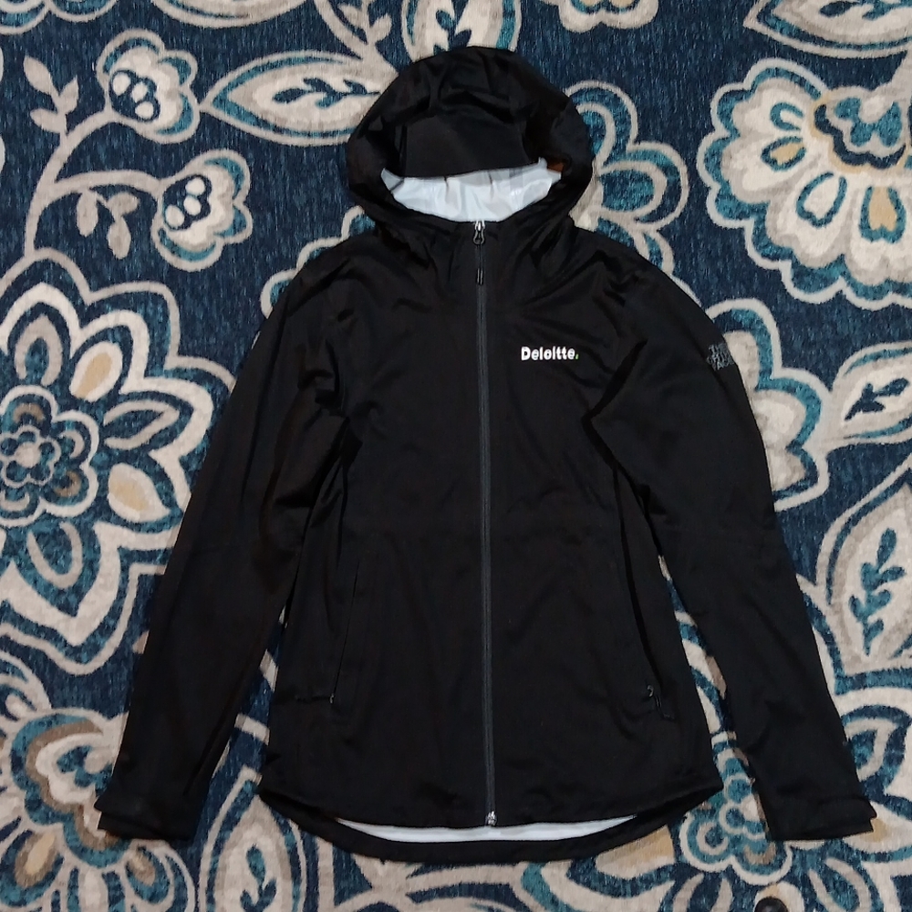 The north face black dryvent hooded jacket women's small